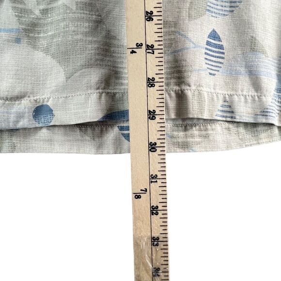 Tommy Bahama Shirt Mens Large Blue Silk Floral Camp Button Up Casual Hawaiian - Picture 8 of 13